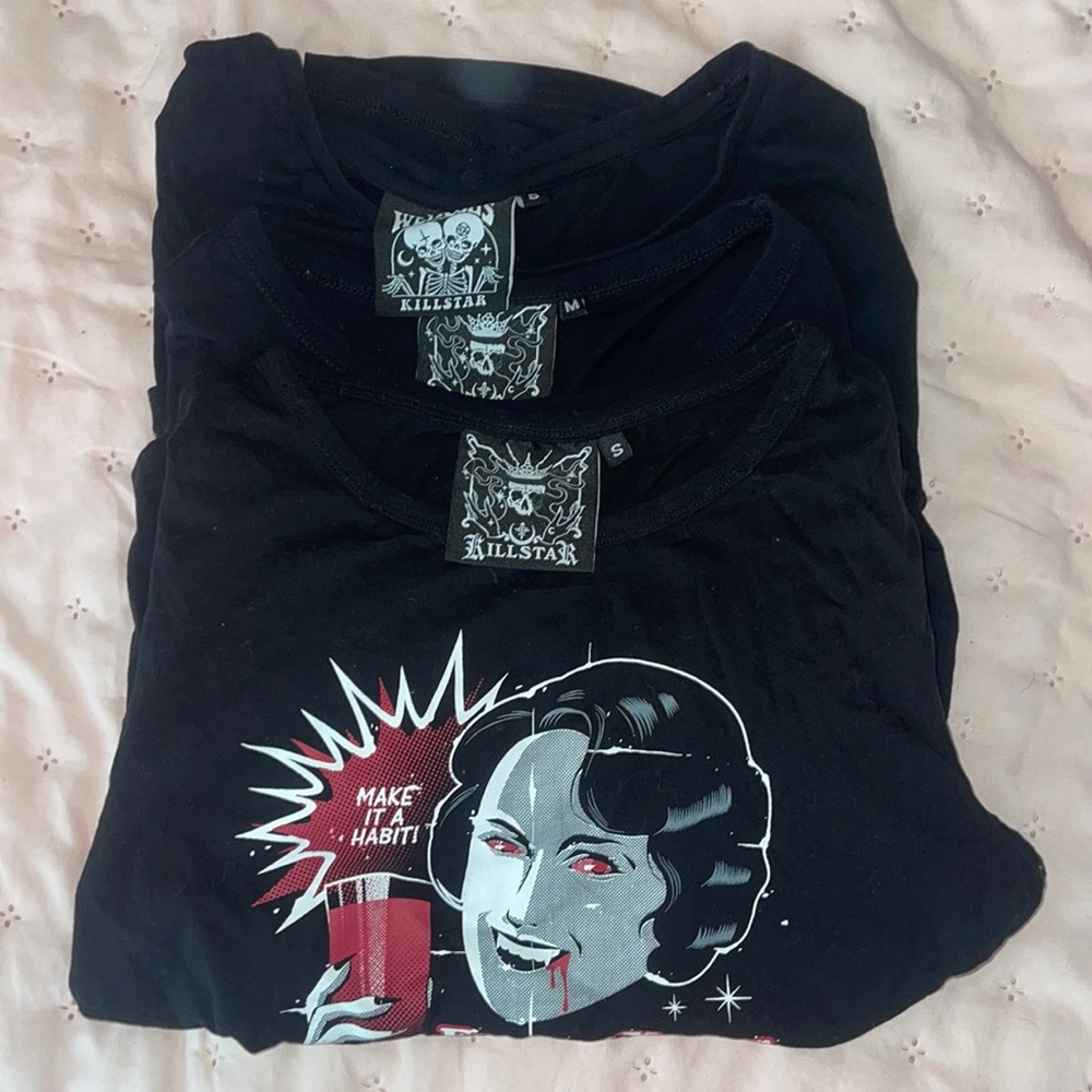 kill star goth tee shirt bundle